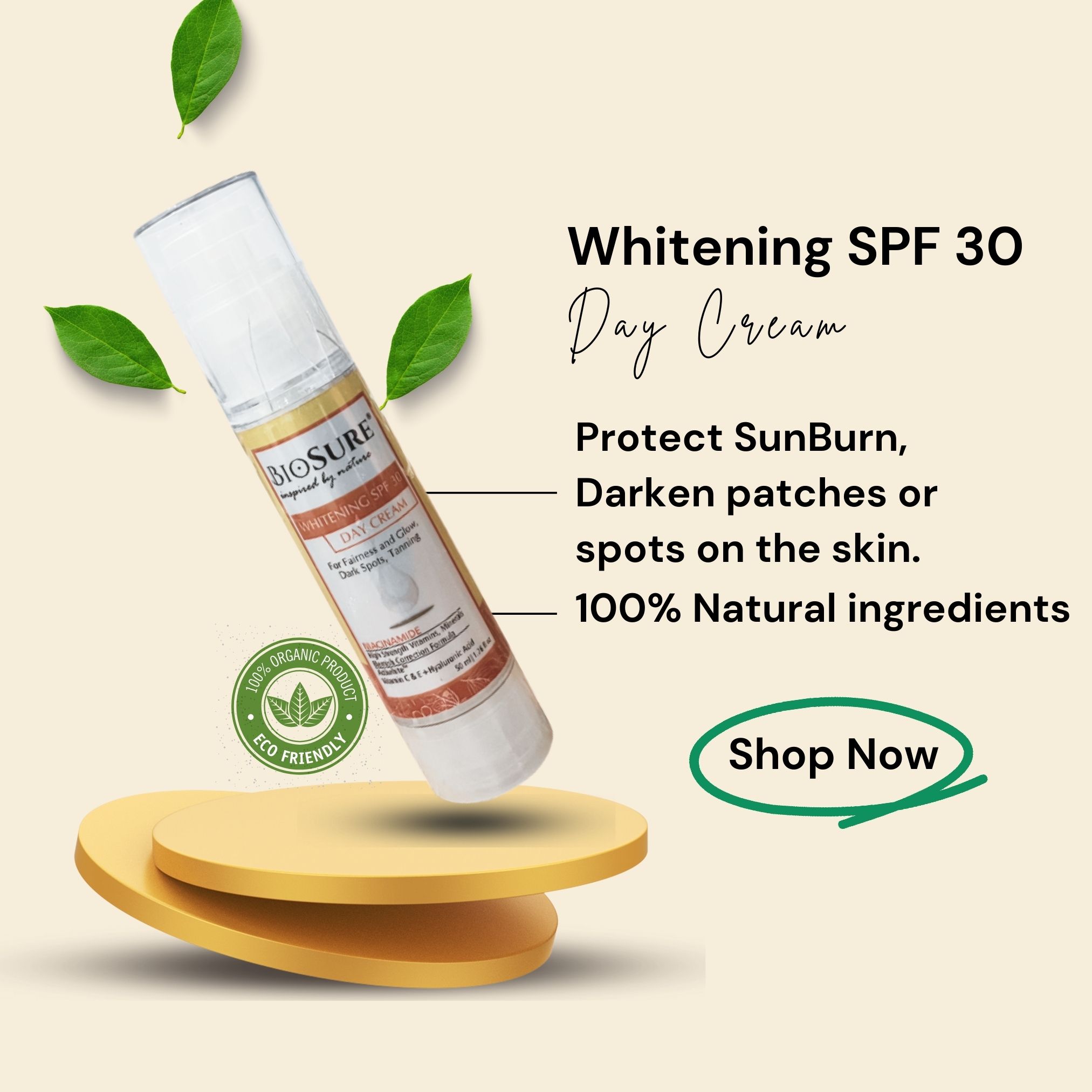 Whitening SPF 30 Day Cream biosurecare